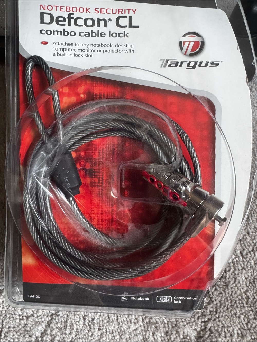Targus Defcon CL Combo Cable Lock